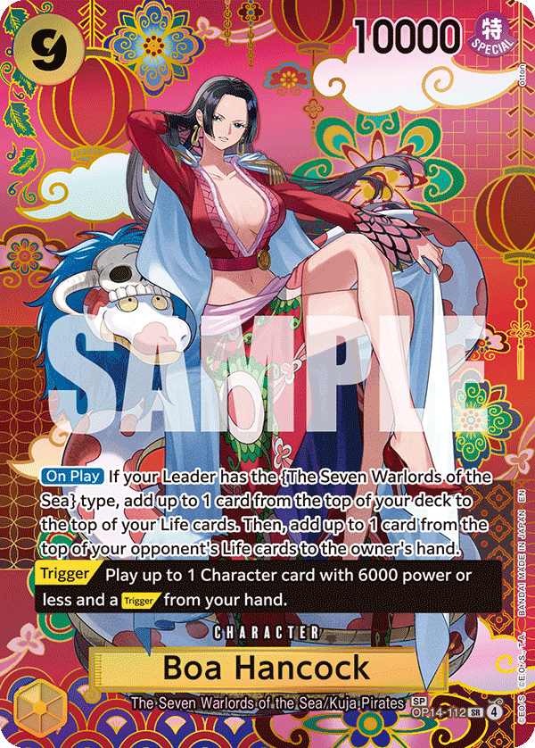 Carte Boa Hancock OP14-112_p2 Special Alt Art — One Piece TCG OP14-EB04 The Azure Sea's Seven (Bandai)
