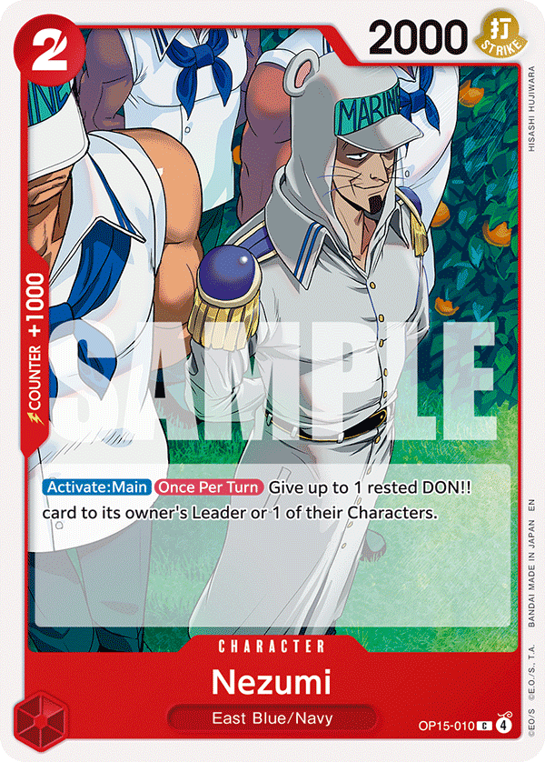 Carte Nezumi OP15-010 Common — One Piece TCG OP15-EB04 Adventure on Kami's Island (Bandai)