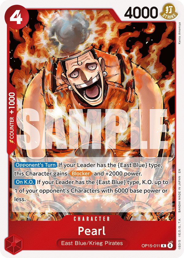 Carte Pearl OP15-011 Rare — One Piece TCG OP15-EB04 Adventure on Kami's Island (Bandai)