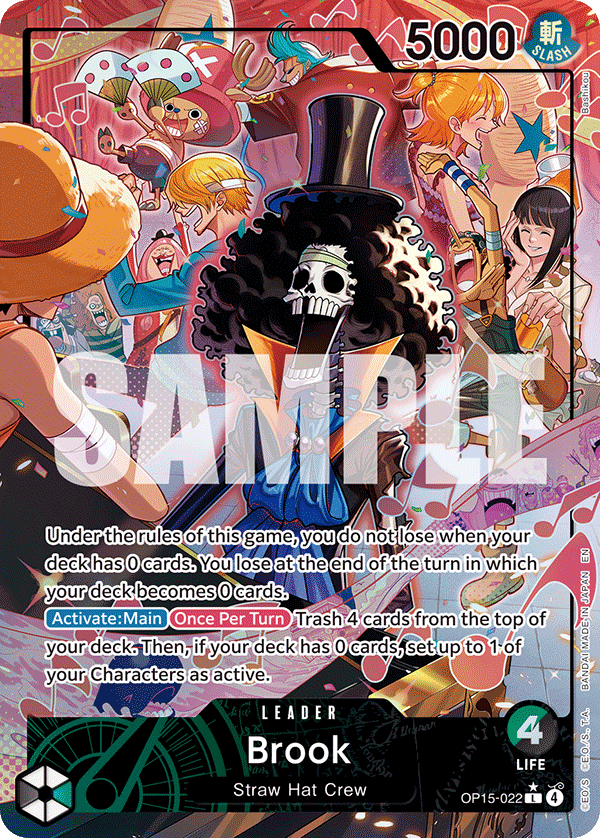 Carte Brook OP15-022_p1 Leader Alt Art — One Piece TCG OP15-EB04 Adventure on Kami's Island (Bandai)