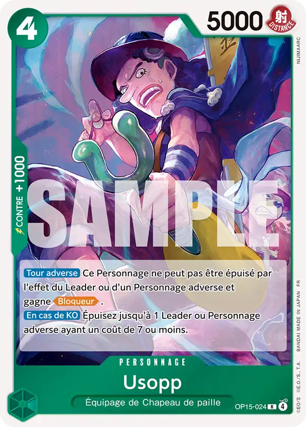 Carte Usopp OP15-024 Rare OP15-EB04 — One Piece TCG (Bandai)