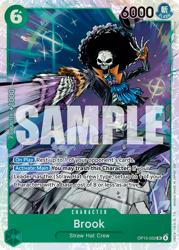 Carte Brook OP15-032 Super Rare — One Piece TCG OP15-EB04 Adventure on Kami's Island (Bandai)