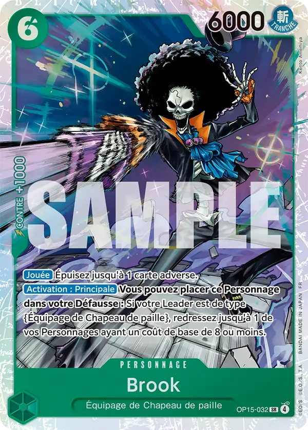 Carte Brook OP15-032 Super Rare OP15-EB04 — One Piece TCG (Bandai)