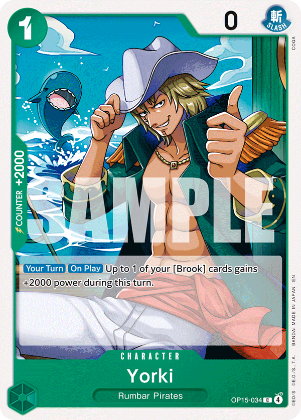 Carte Yorki OP15-034 Common — One Piece TCG OP15-EB04 Adventure on Kami's Island (Bandai)