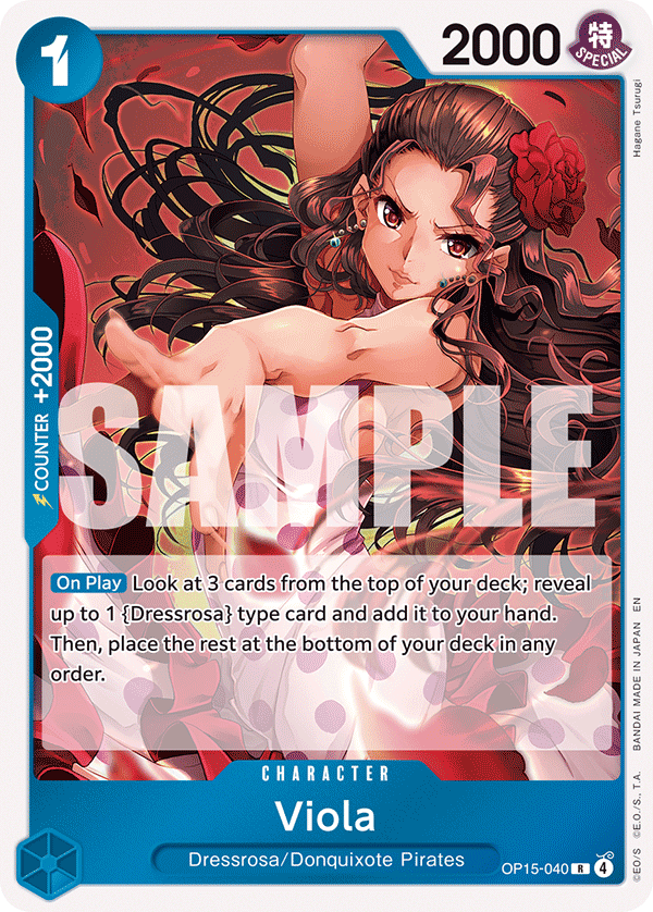 Carte Viola OP15-040 Rare — One Piece TCG OP15-EB04 (Bandai)