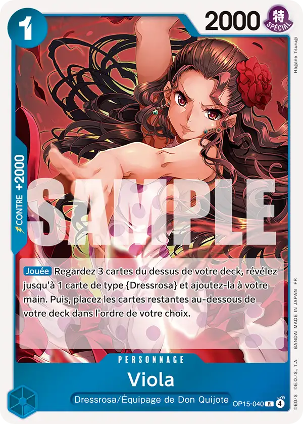 Carte Viola OP15-040 Rare OP15-EB04 — One Piece TCG (Bandai)