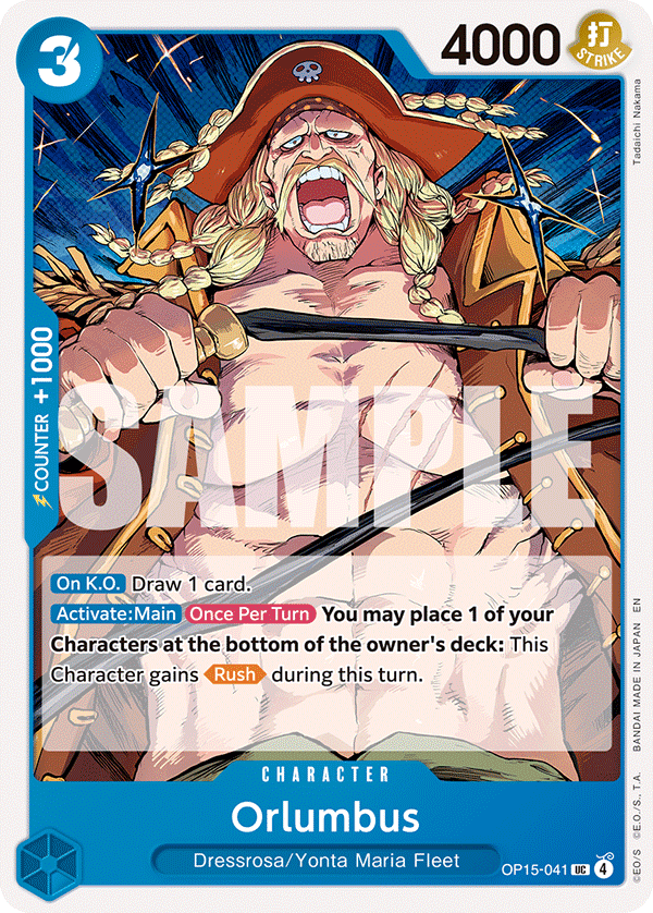 Carte Orlumbus OP15-041 Uncommon — One Piece TCG OP15-EB04 (Bandai)