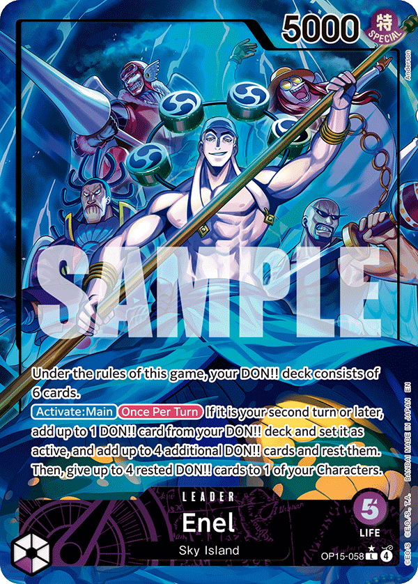 Carte Enel OP15-058_p1 Leader OP15-EB04 — One Piece TCG (Bandai)