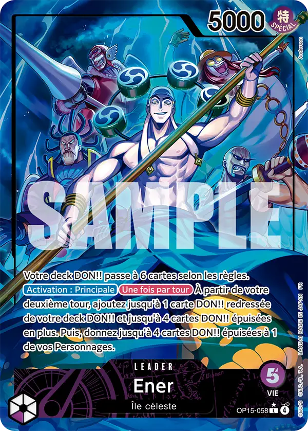 Carte Enel OP15-058_p1 Leader OP15-EB04 — One Piece TCG (Bandai)