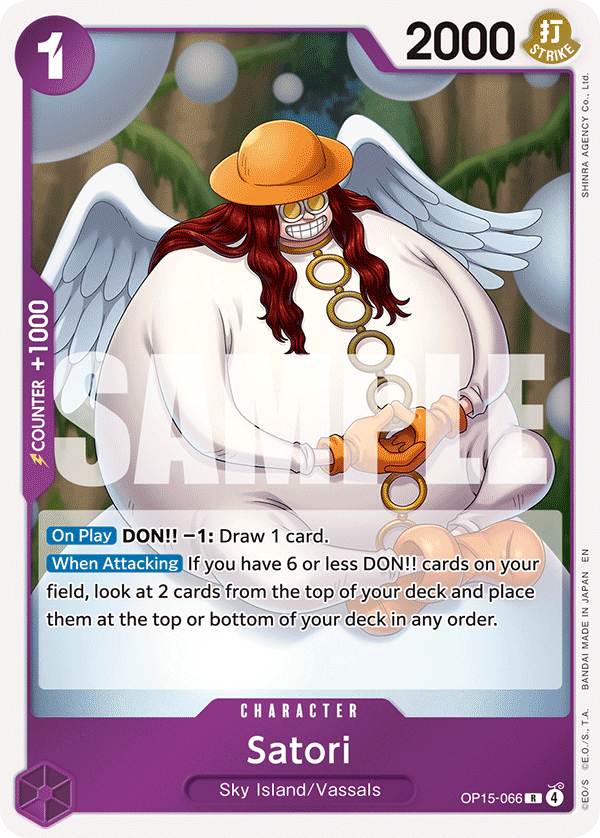 Carte Satori OP15-066 Rare — One Piece TCG OP15-EB04 Adventure on Kami's Island (Bandai)
