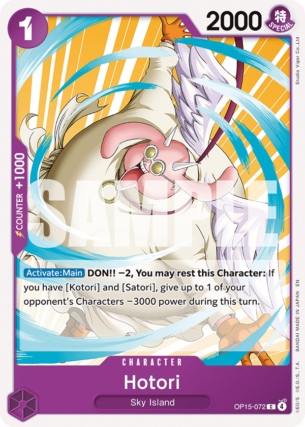 Carte Hotori OP15-072 Common — One Piece TCG OP15-EB04 Adventure on Kami's Island (Bandai)