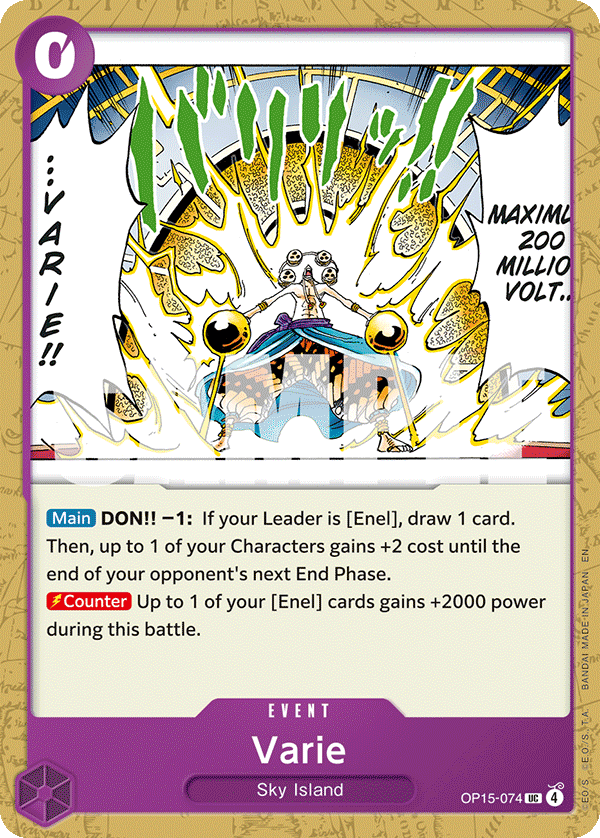 Carte Varie OP15-074 Uncommon — One Piece TCG OP15-EB04 Adventure on Kami's Island (Bandai)