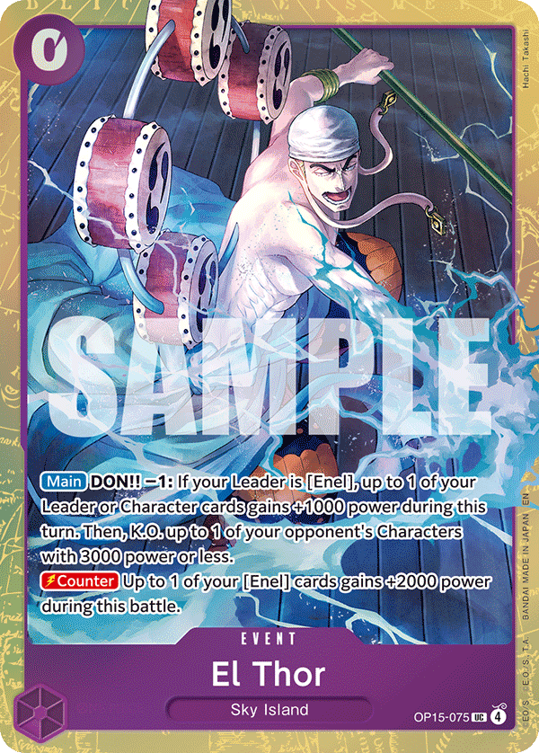 Carte El Thor OP15-075_p1 Uncommon Alt Art — One Piece TCG OTHER One Piece Products (Bandai)