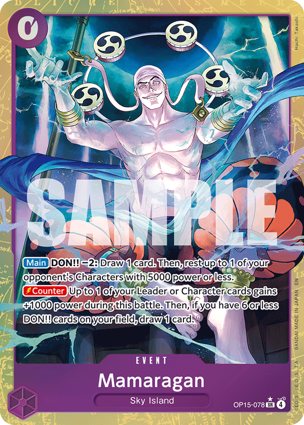 Carte Mamaragan OP15-078_p1 Super Rare Alt Art — One Piece TCG OP15-EB04 Adventure on Kami's Island (Bandai)