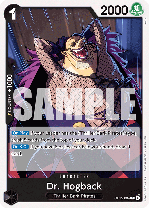 Carte Dr. Hogback OP15-084 Common — One Piece TCG OP15-EB04 Adventure on Kami's Island (Bandai)