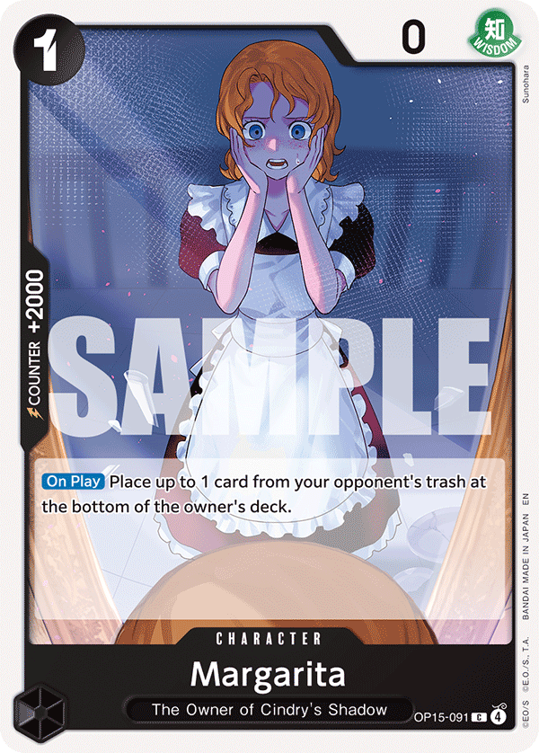 Carte Margarita OP15-091 Common — One Piece TCG OP15-EB04 Adventure on Kami's Island (Bandai)