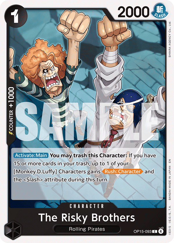 Carte The Risky Brothers OP15-093 Common — One Piece TCG OP15-EB04 Adventure on Kami's Island (Bandai)