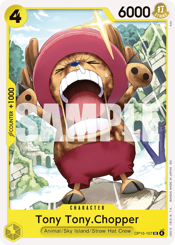 Carte Tony Tony.Chopper OP15-107 Uncommon — One Piece TCG OP15-EB04 (Bandai)