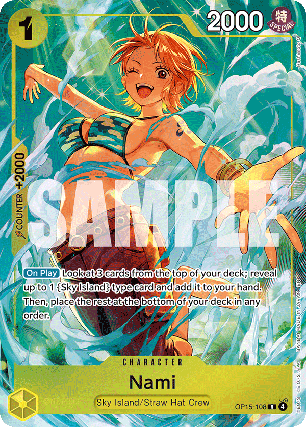 Carte Nami OP15-108_p1 Rare Alt Art — One Piece TCG OTHER One Piece Products (Bandai)