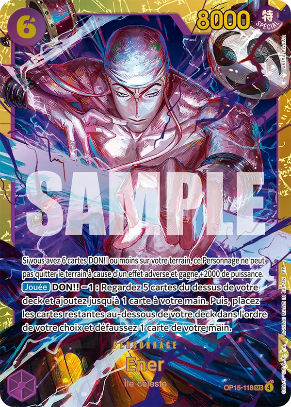 Carte Enel OP15-118 SEC Alt OP15-118 — One Piece TCG (Bandai)