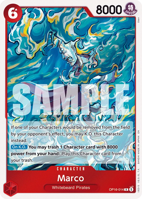 Carte Marco OP16-014 Rare — One Piece TCG OP-16 BOOSTER PACK -THE TIME OF BATTLE- (Bandai)