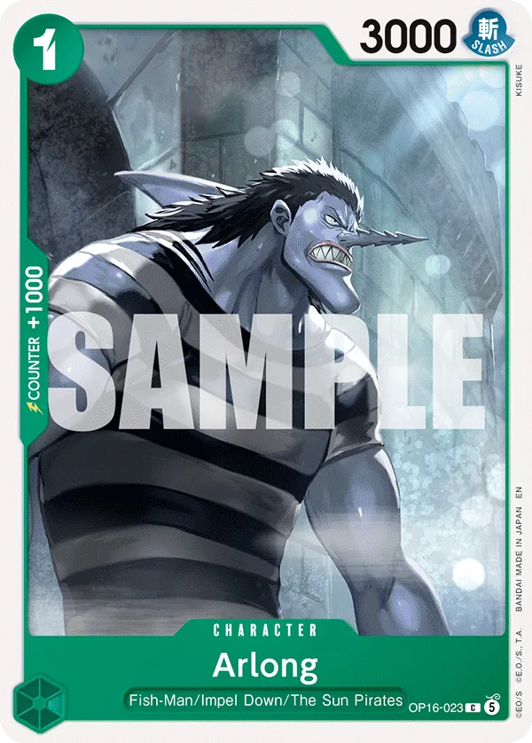 Carte Arlong OP16-023 Common — One Piece TCG OP-16 BOOSTER PACK -THE TIME OF BATTLE- (Bandai)