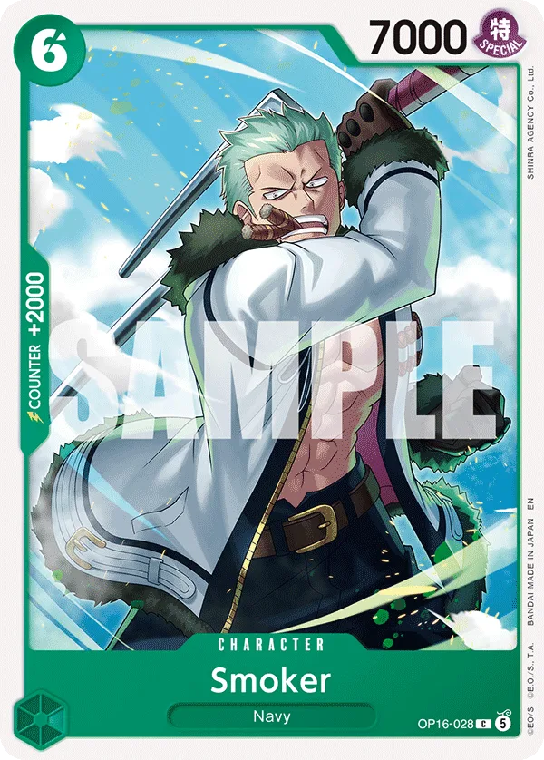 Carte Smoker OP16-028 Common — One Piece TCG OP-16 BOOSTER PACK -THE TIME OF BATTLE- (Bandai)
