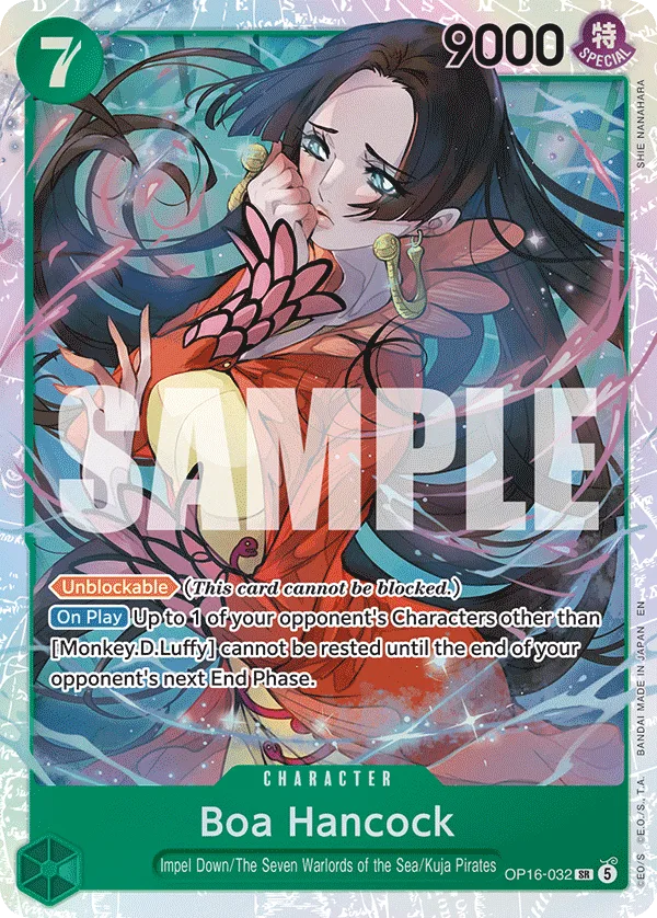 Carte Boa Hancock OP16-032 Super Rare — One Piece TCG OP-16 BOOSTER PACK -THE TIME OF BATTLE- (Bandai)