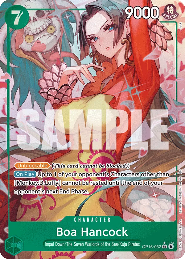 Carte Boa Hancock OP16-032_p1 Super Rare Alt Art — One Piece TCG OP-16 BOOSTER PACK -THE TIME OF BATTLE- (Bandai)