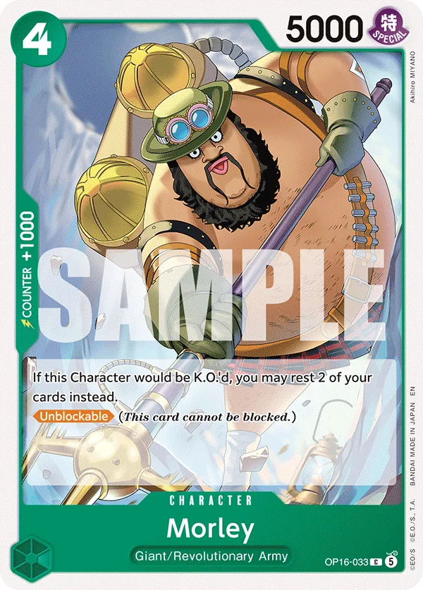 Carte Morley OP16-033 Common — One Piece TCG OP-16 BOOSTER PACK -THE TIME OF BATTLE- (Bandai)