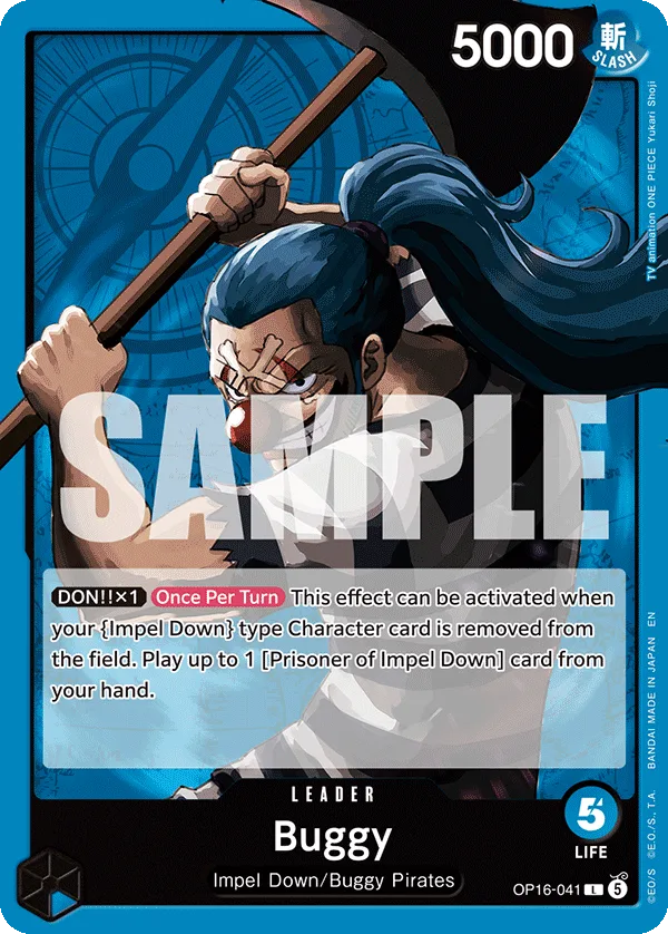 Carte Baggy OP16-041 Leader — One Piece TCG OP-16 (Bandai)