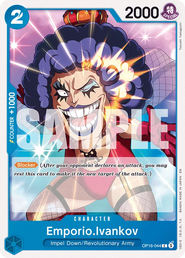 Carte Emporio Ivankov OP16-044 Common — One Piece TCG OP-16 (Bandai)