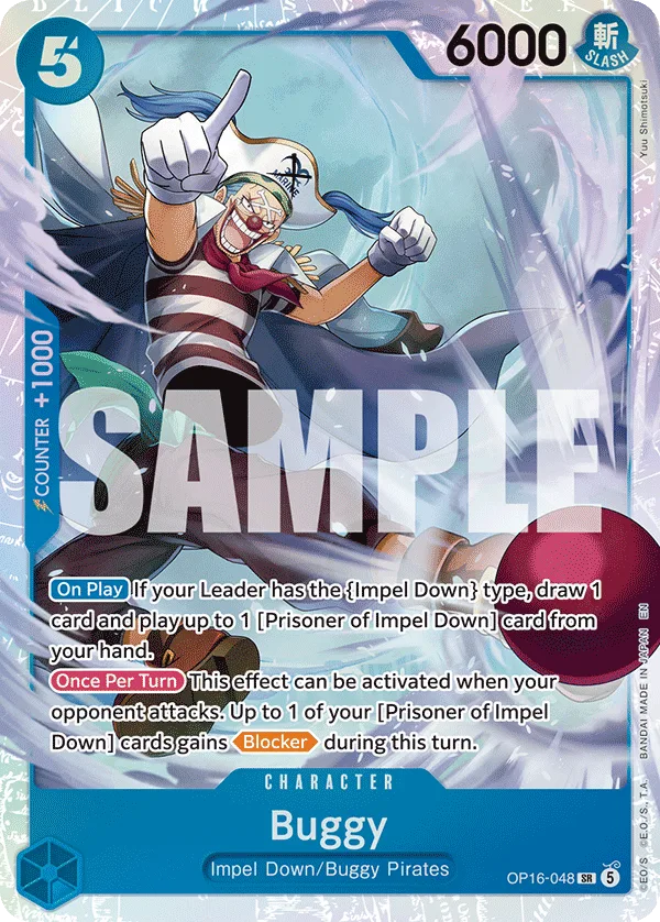 Carte Baggy OP16-048 Super Rare — One Piece TCG OP-16 BOOSTER PACK -THE TIME OF BATTLE- (Bandai)