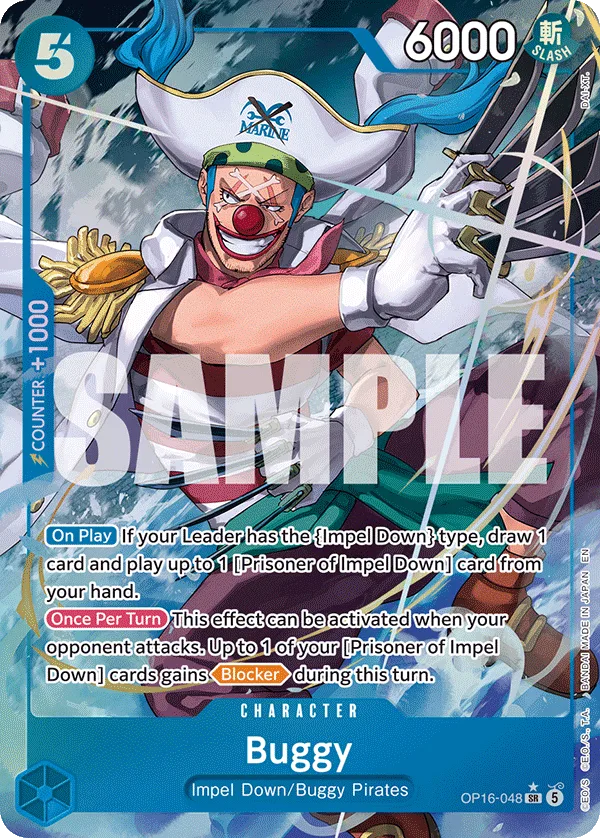 Carte Baggy OP16-048_p1 Super Rare Alt Art — One Piece TCG OP-16 BOOSTER PACK -THE TIME OF BATTLE- (Bandai)