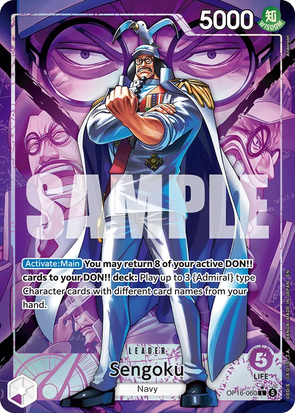 Carte Sengoku OP16-060_p1 Leader — One Piece TCG OP-16 (Bandai)