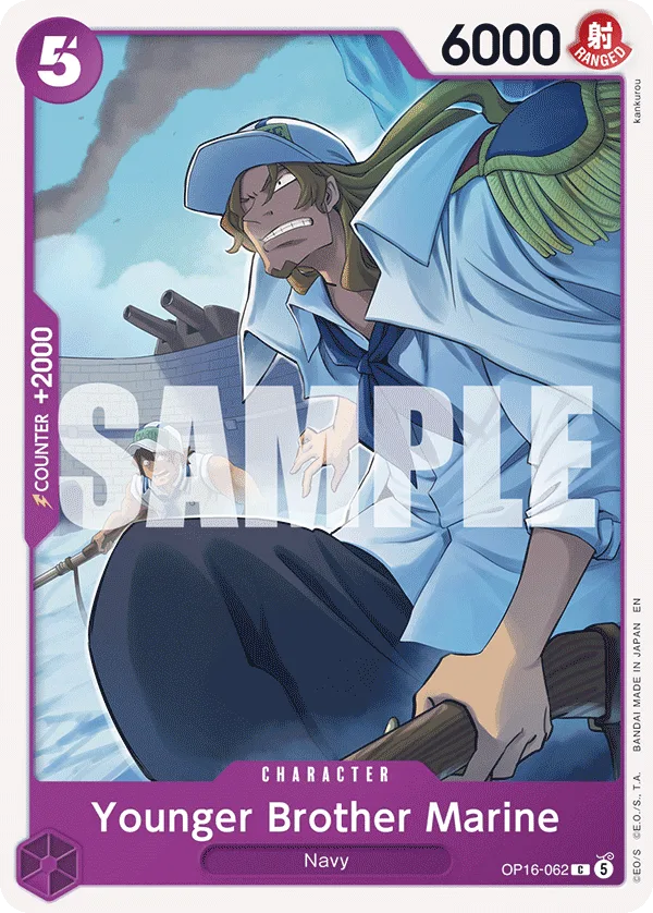 Carte Frère cadet, soldat de la Marine OP16-062 Common — One Piece TCG OP-16 (Bandai)
