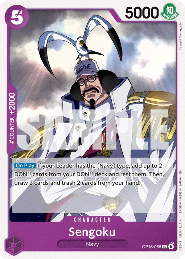 Carte Sengoku OP16-066 Uncommon — One Piece TCG OP-16 BOOSTER PACK -THE TIME OF BATTLE- (Bandai)