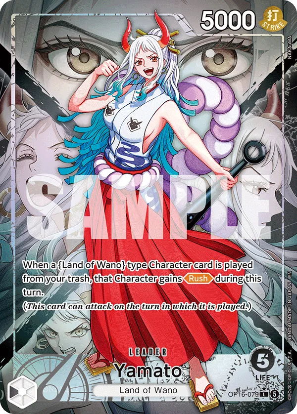 Carte Yamato OP16-079_p1 Leader — One Piece TCG OP-16 (Bandai)