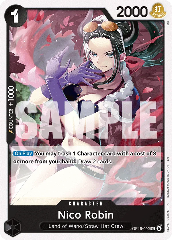 Carte Nico Robin OP16-092 Uncommon — One Piece TCG OP-16 (Bandai)