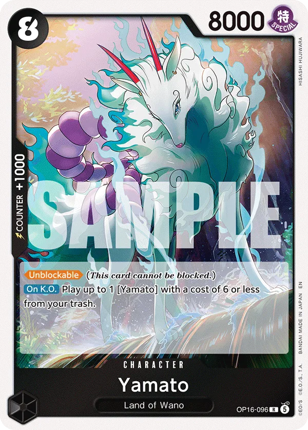 Carte Yamato OP16-096 Rare — One Piece TCG OP-16 BOOSTER PACK -THE TIME OF BATTLE- (Bandai)
