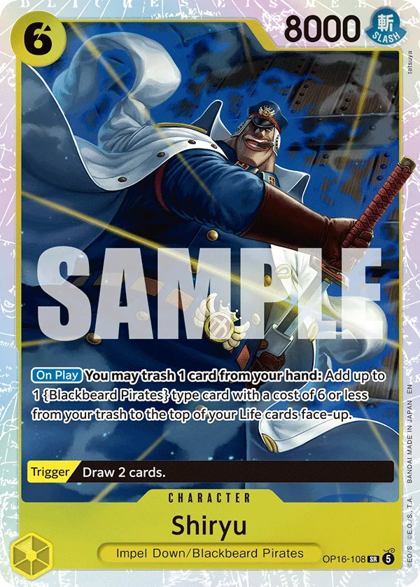 Carte Shiliew OP16-108 Super Rare — One Piece TCG OP-16 BOOSTER PACK -THE TIME OF BATTLE- (Bandai)