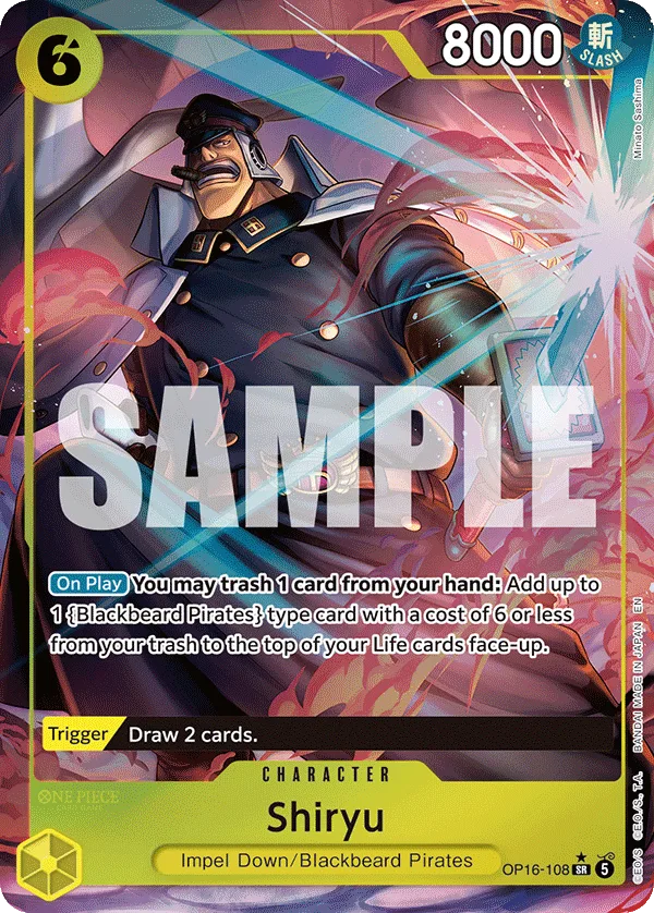 Carte Shiliew OP16-108_p1 Super Rare Alt Art — One Piece TCG OP-16 BOOSTER PACK -THE TIME OF BATTLE- (Bandai)