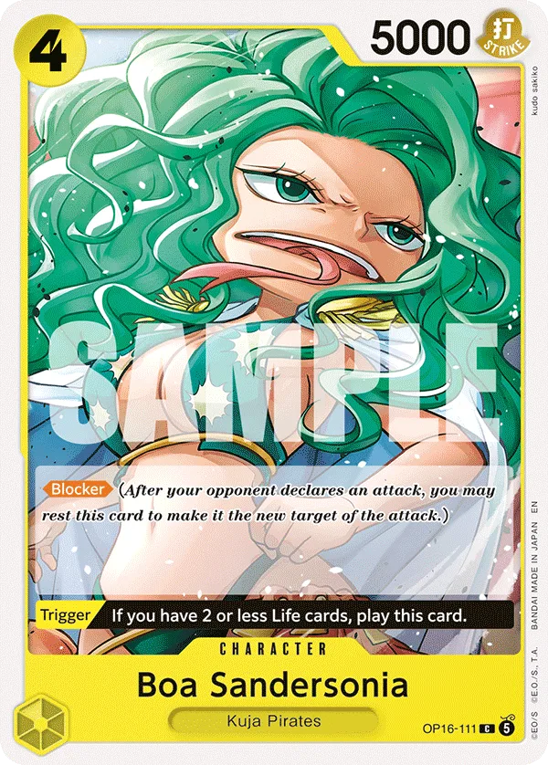 Carte Boa Sandersonia OP16-111 Common — One Piece TCG OP-16 BOOSTER PACK -THE TIME OF BATTLE- (Bandai)