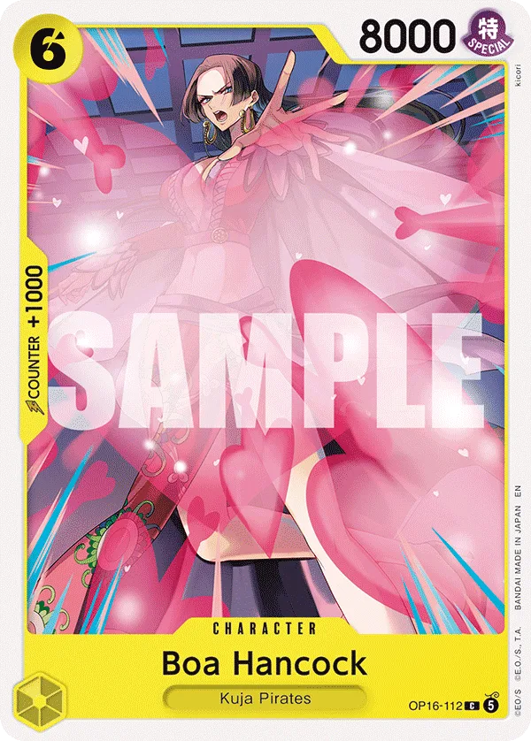 Carte Boa Hancock OP16-112 Common — One Piece TCG OP-16 BOOSTER PACK -THE TIME OF BATTLE- (Bandai)