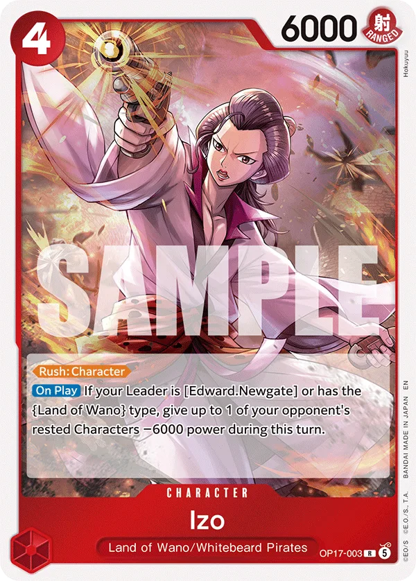 Carte Izo OP17-003 Rare — One Piece TCG OP-17 (Bandai)