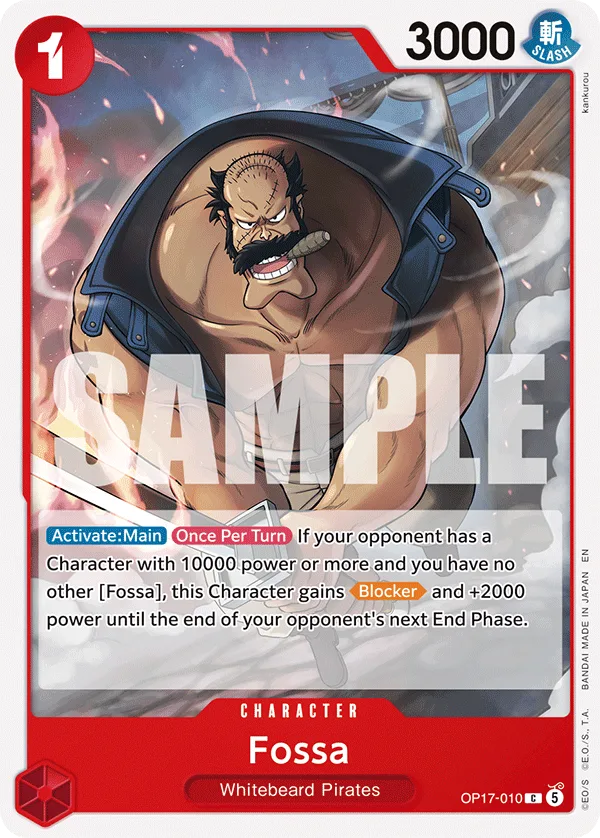 Carte Fossa OP17-010 Common — One Piece TCG OP-17 BOOSTER PACK -THE WORLD’S STRONGEST WARRIORS- (Bandai, 2026-08-28)