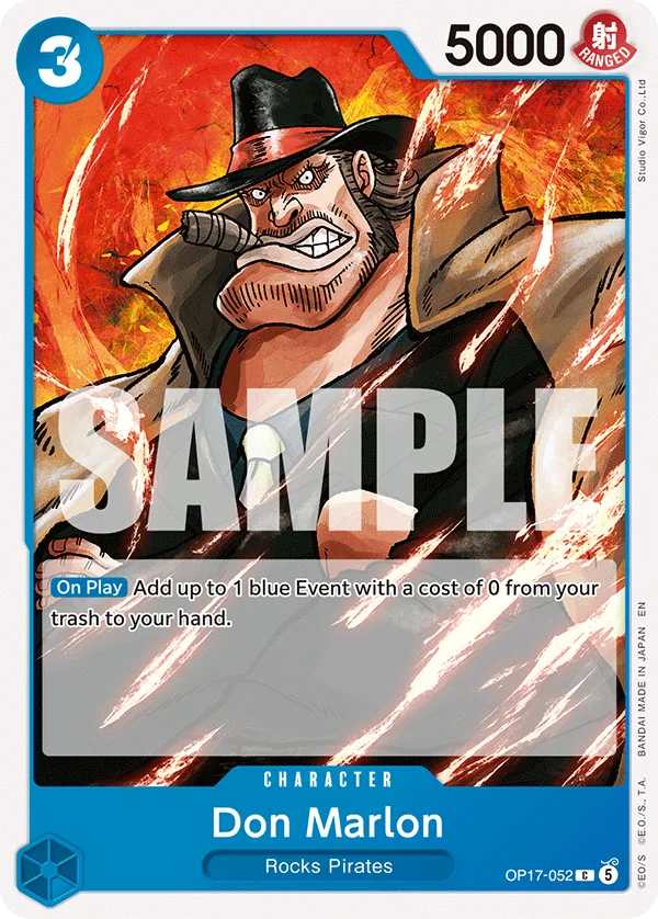 Carte Don Marlon OP17-052 Common — One Piece TCG OP-17 BOOSTER PACK -THE WORLD’S STRONGEST WARRIORS- (Bandai, 2026-08-28)