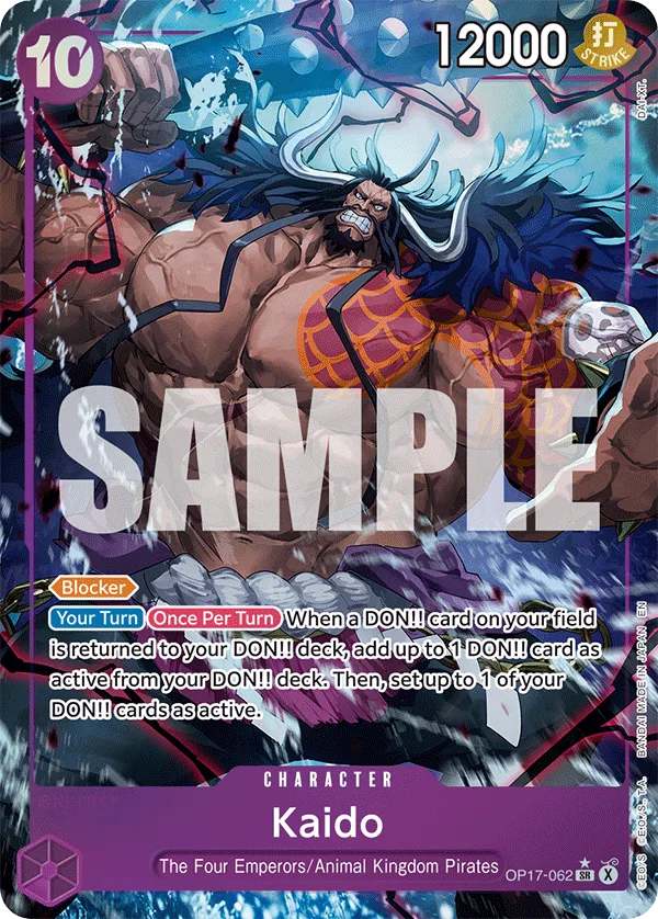 Carte Kaido OP17-062_p1 Super Rare — One Piece TCG OP-17 (Bandai)