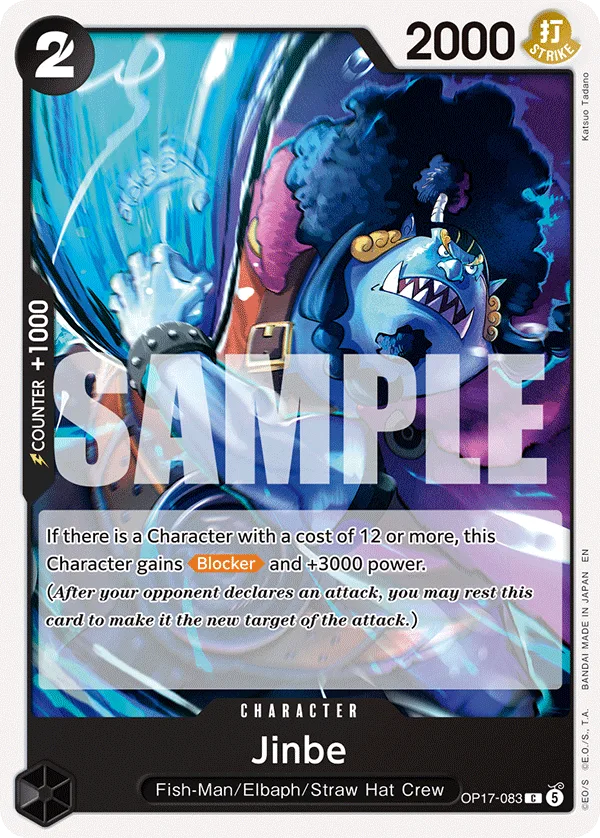 Carte Jinbe OP17-083 Common — One Piece TCG OP-17 (Bandai)