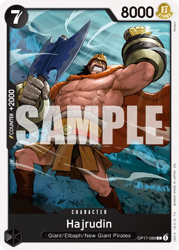 Carte Hajrudin OP17-088 Common — One Piece TCG OP-17 (Bandai)